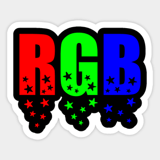 RGB colors Sticker